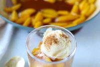 Skillet Caramelized Peaches with Brown Butter and Vanilla