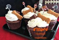 S’more Football Throw the Bones Cupcakes