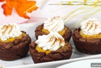 Fudge Brownie Pumpkin Pie Cups Recipe for Fall Gatherings