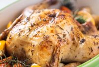 Herb-Roasted Lemon Chicken Recipe for Crispy Skin