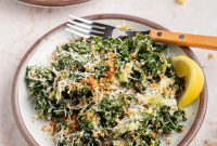 Crisp Kale Caesar Salad with Garlic-Parmesan Dressing