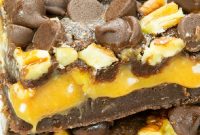 Chewy Caramel Swirl Brownies: Gooey Chocolate Dessert Recipe