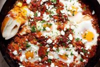 Flavorful Shakshuka Recipe with Fresh Tomatoes and Poached Eggs