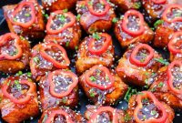 Crispy Bacon-Wrapped Salmon Bites with Maple Glaze