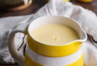 Silky Lemon Custard Sauce Recipe for Desserts and Pastries