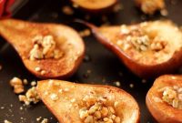 Maple Vanilla Baked Pears with Crunchy Granola Topping