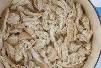 Savory Pulled Chicken Made in a Dutch Oven