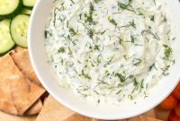 Authentic Greek Tzatziki Recipe — Creamy Cucumber Yogurt Sauce