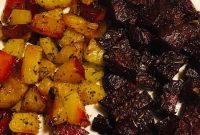 Herb and Garlic Roasted Beets with Fresh Herbs