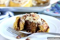 Sourdough Pumpkin Cinnamon Rolls with Browned Butter Frosting