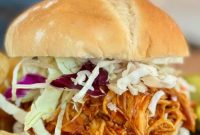 Slow-Cooker BBQ Shredded Chicken Sandwiches Recipe