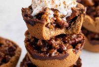 Mini Pecan Pies with Lighter Ingredients