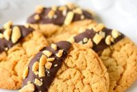 Flourless Peanut Butter Cookies Dipped in Chocolate – Gluten-Free Treat
