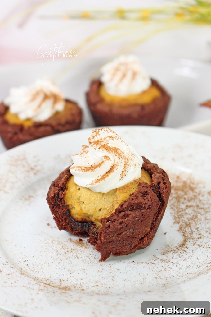 Fudge Brownie Pumpkin Pie Cups Recipe for Fall Gatherings 3 Fudge Brownie Pumpkin Pie Cups