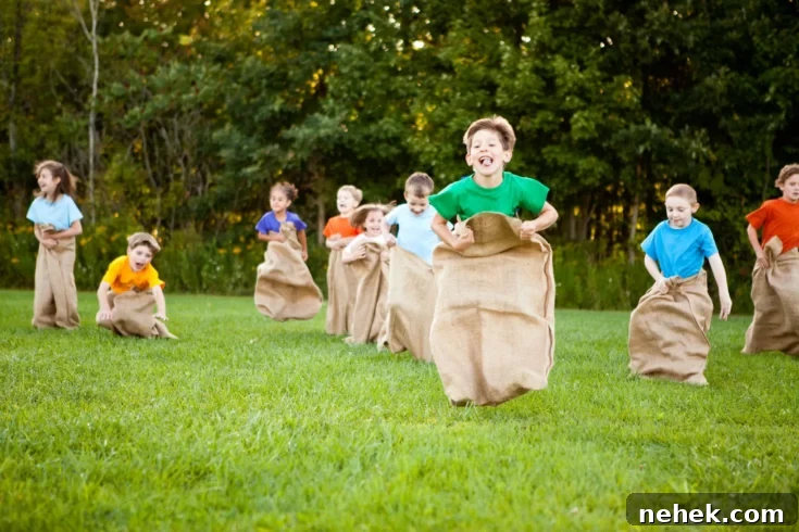 Image for SACK RACES WITH BURLAP BAGS