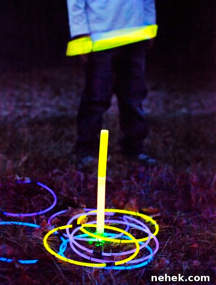 Image for DIY Glowing Ring Toss - A Nighttime Summer Game!