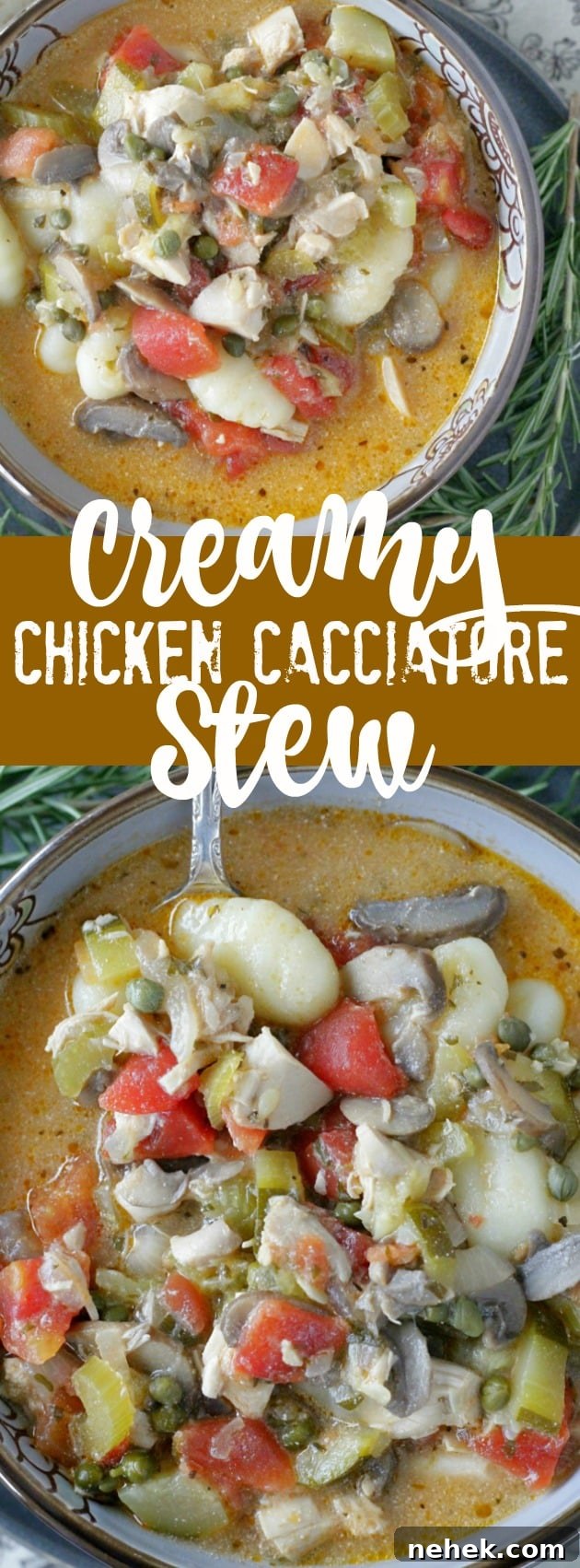 Creamy Chicken Cacciatore Stew