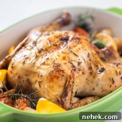 Herb-Roasted Lemon Chicken Recipe for Crispy Skin 2 Roast Chicken Recipe with Lemon, Garlic and Herbs | EatBetterRecipes.com