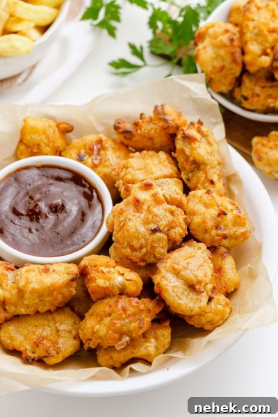 dipping sauce next to air fryer chicken