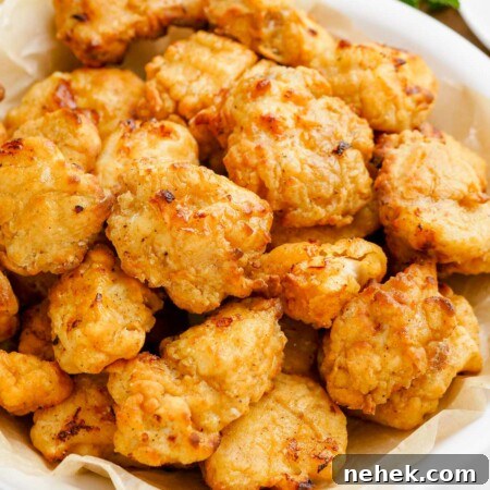 popcorn chicken on plate