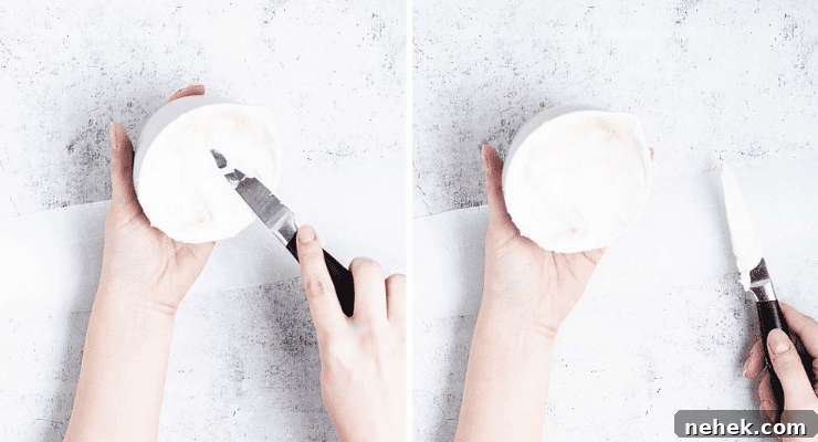 process of chocolate bunny ear making