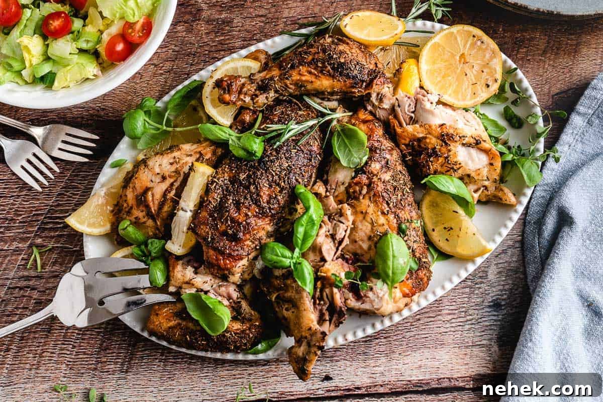 Lemon Basil Roasted Chicken