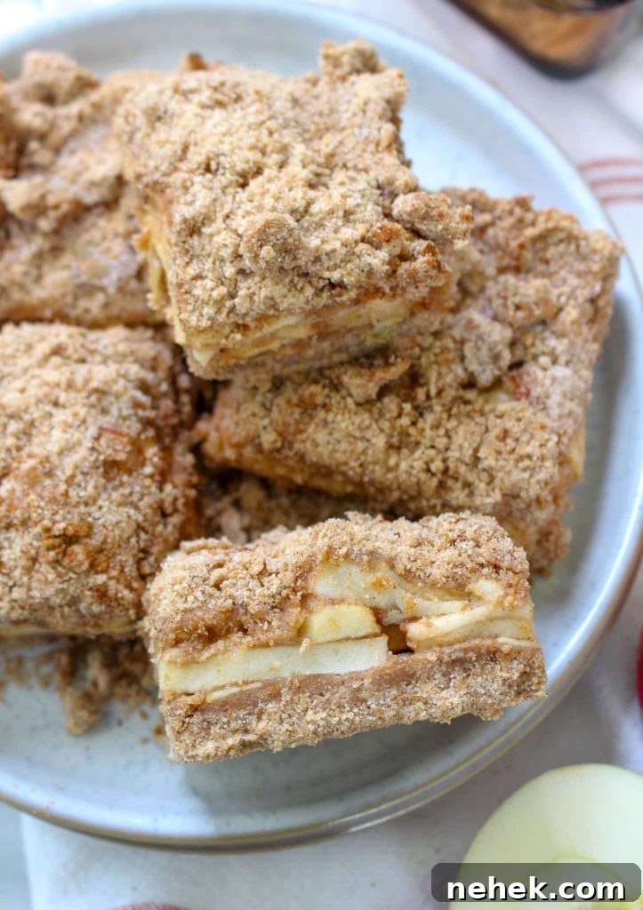 Healthy Apple Crumble Bars (Nut Free!)