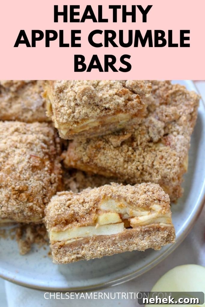Healthy Apple Crumble Bars