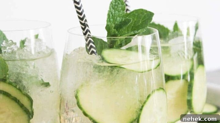 Cucumber-Mint Sparkler