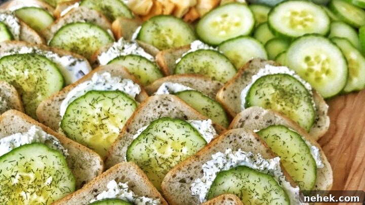 Cream Cheese Cucumber Sandwiches