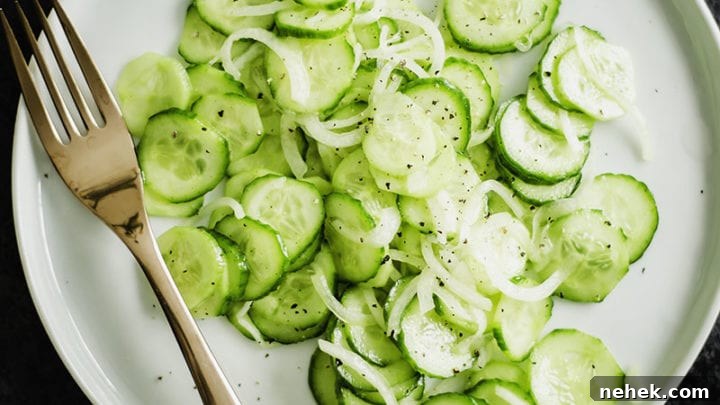 Quick Cucumber Salad - Sarcastic Cooking