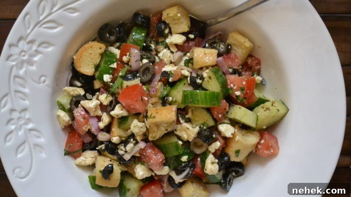 Simple Mediterranean Panzanella