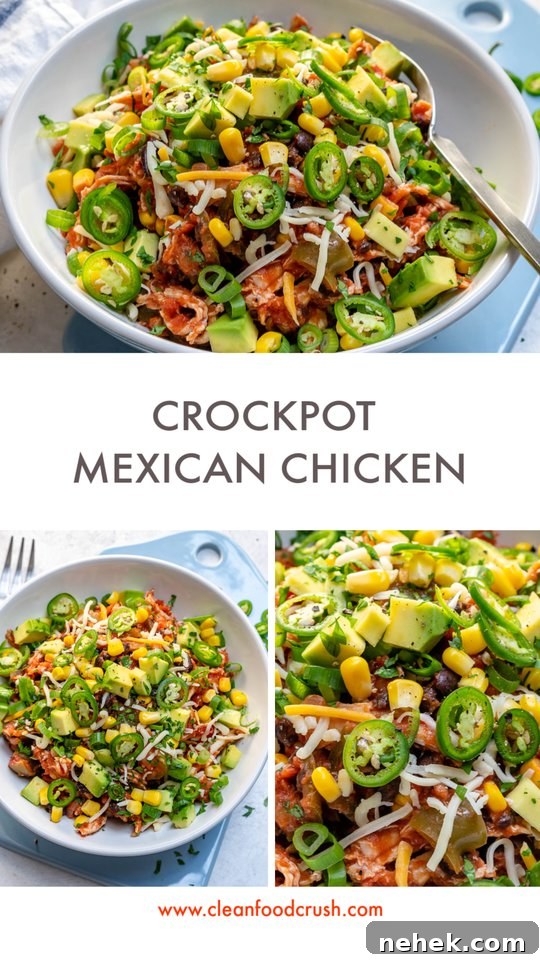 CleanFoodCrush Crockpot Mexican Chicken Bowl