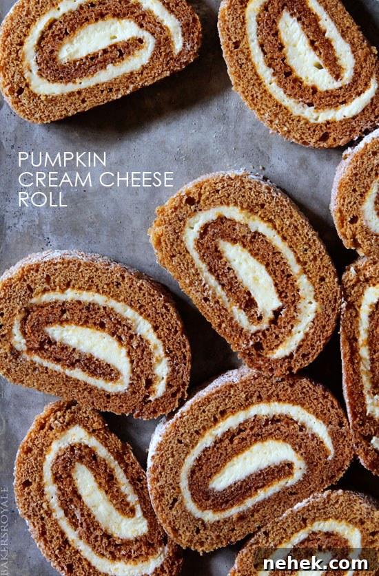 Classic Pumpkin Roll Recipe with Cream Cheese Filling 3 Pumpkin Roll from Bakers Royale