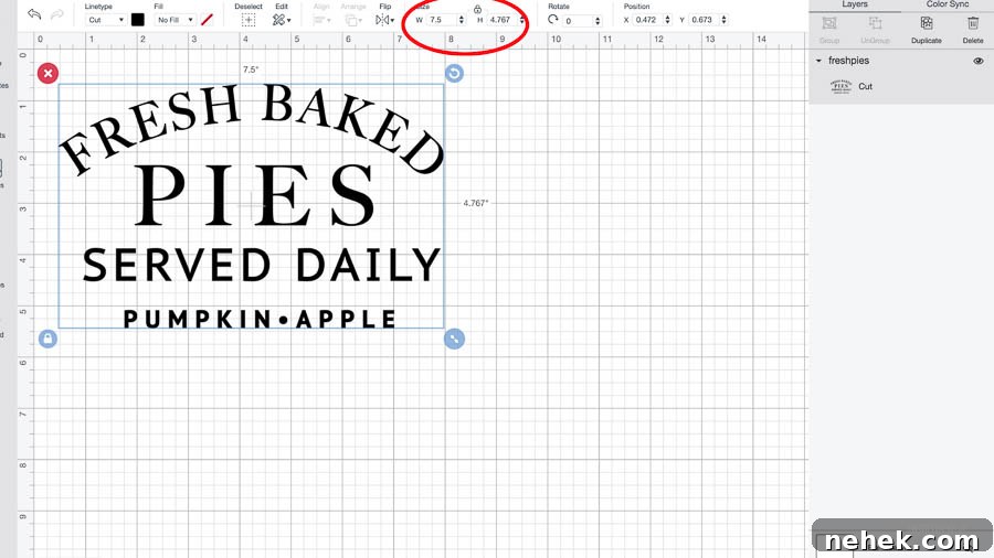 Fresh-Baked Pie Sign Ideas Made with Cricut Machines 7 Fresh Baked Pies Sign