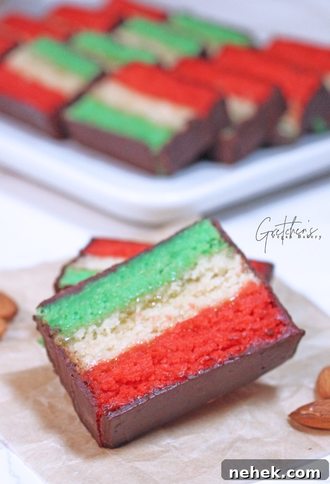 Vegan Rainbow Cookies