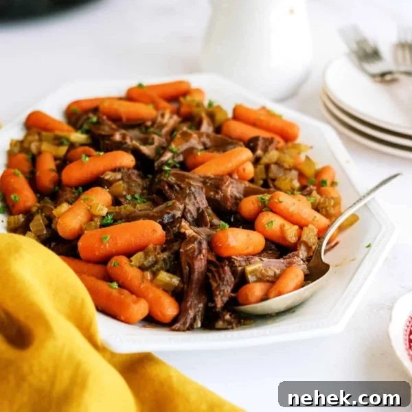slow cooker balsamic pot roast