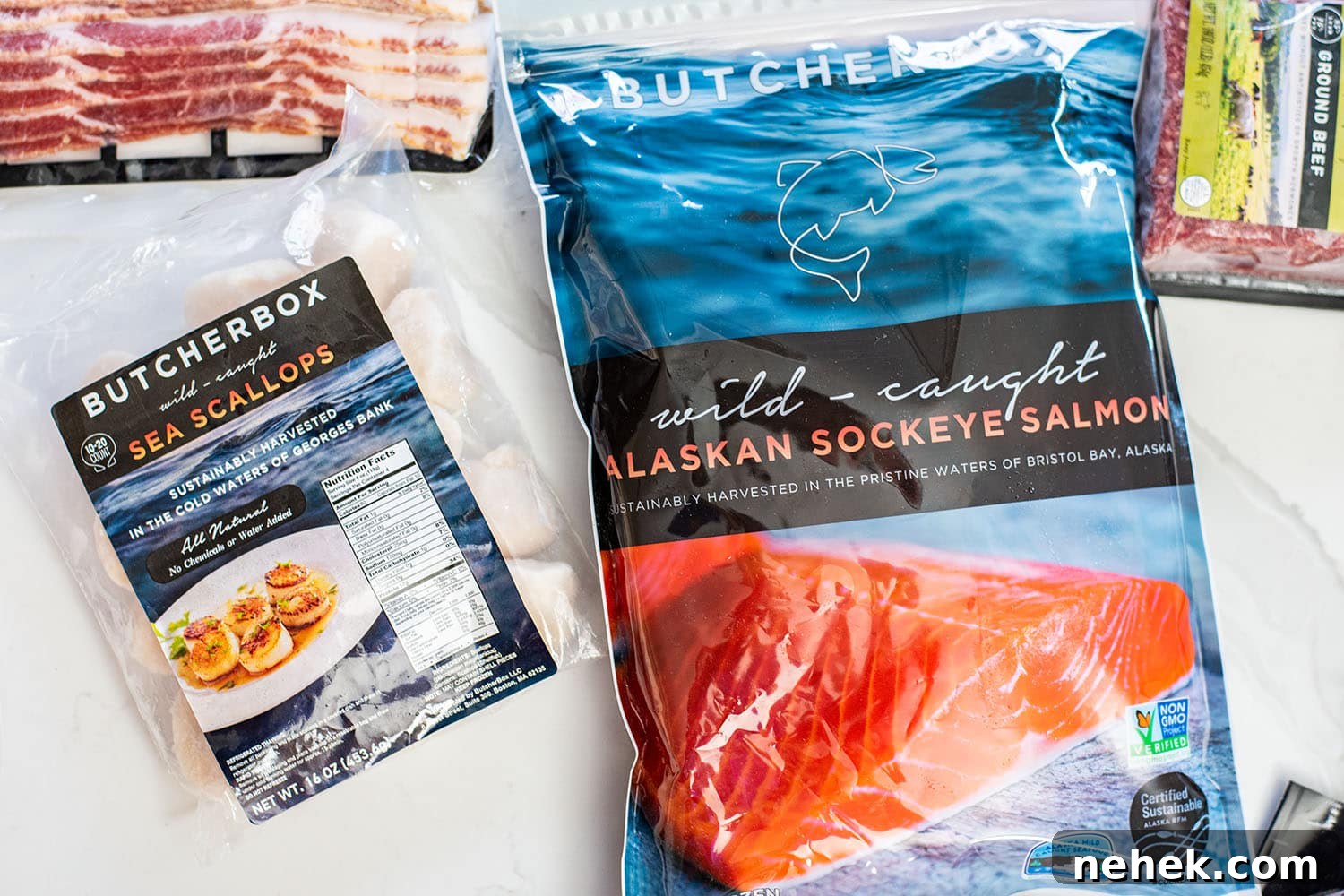 Scallops and salmon from ButcherBox