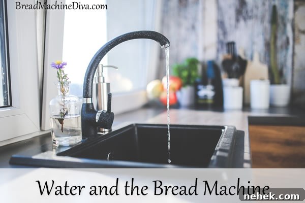Water and the Bread Machine