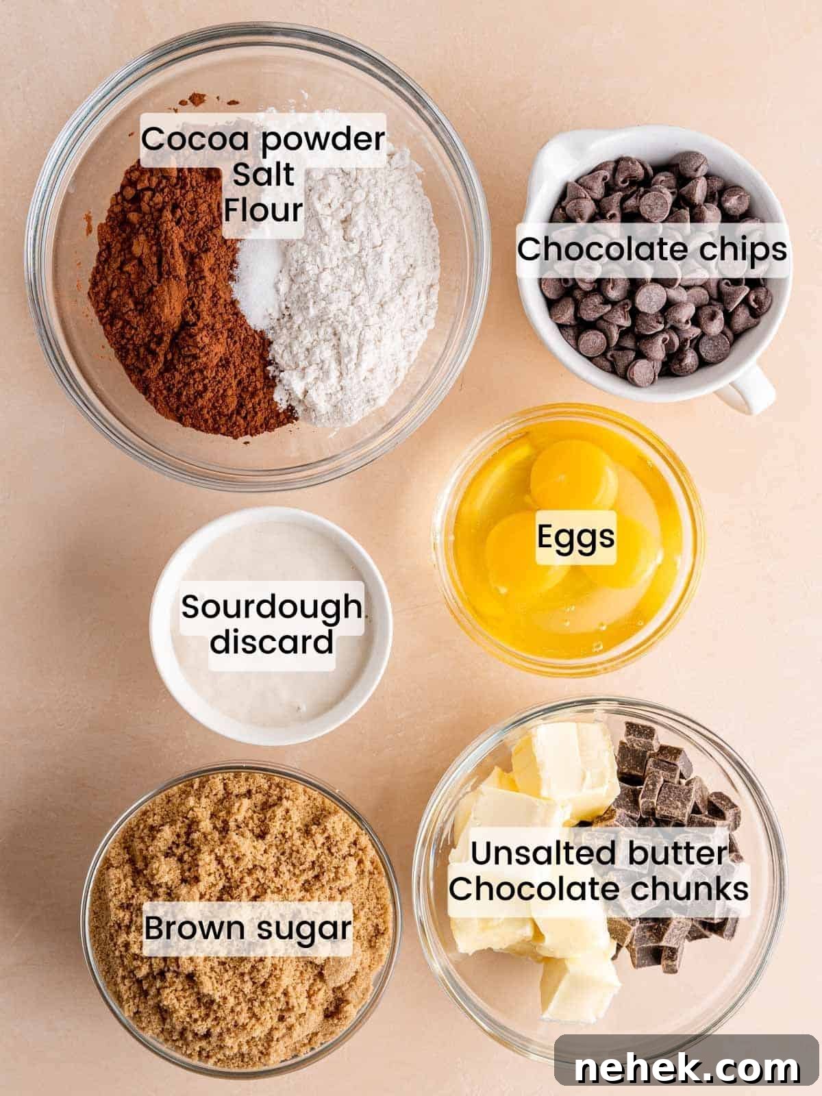 Fudgy Sourdough Discard Brownies You’ll Crave 3 Ingredients needed to make fudgy brownies with sourdough discard.