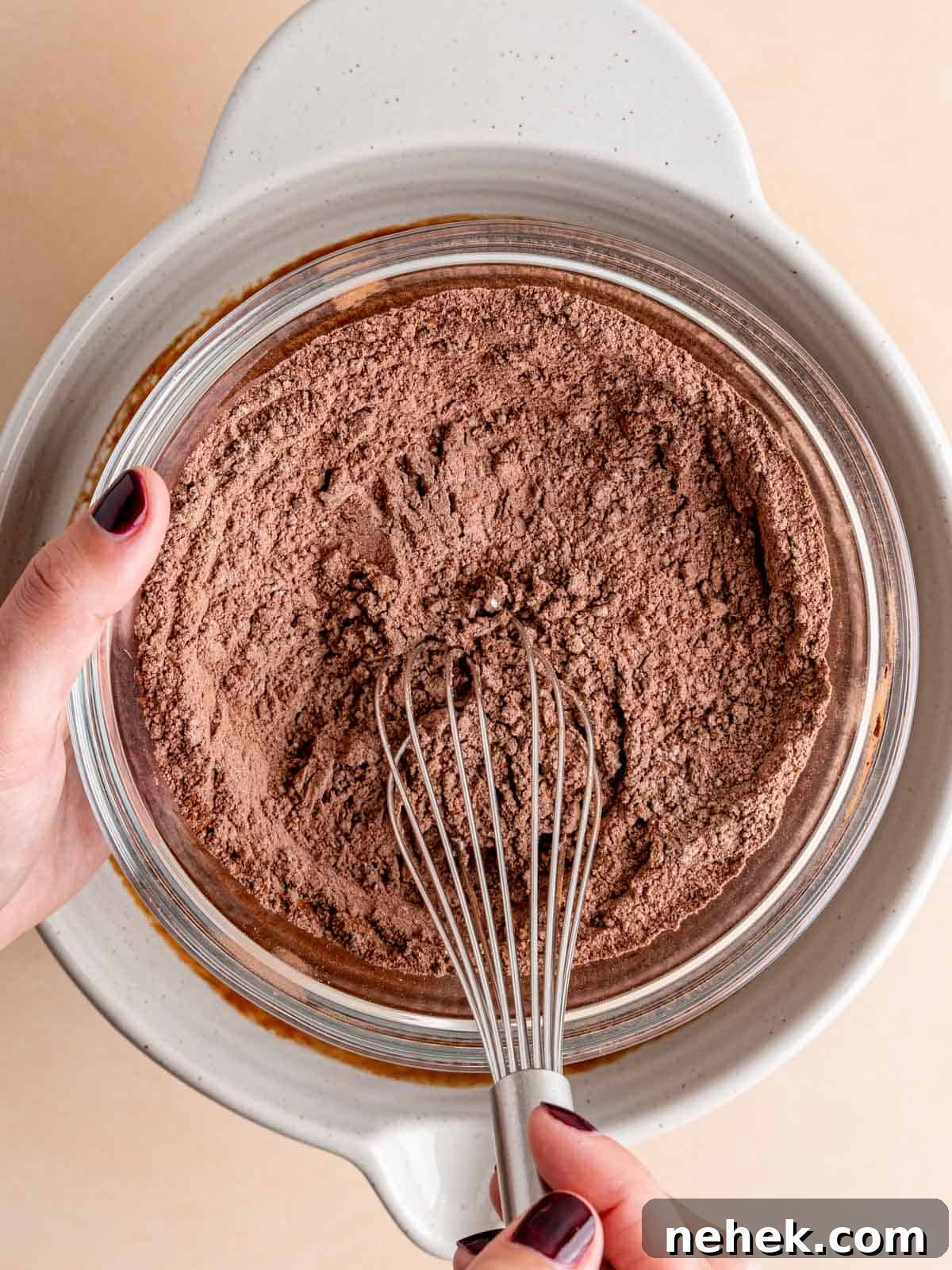 Fudgy Sourdough Discard Brownies You’ll Crave 7 Whisking together flour, cocoa powder, and salt in a bowl.