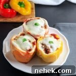 Keto Instant Pot Italian Stuffed Peppers