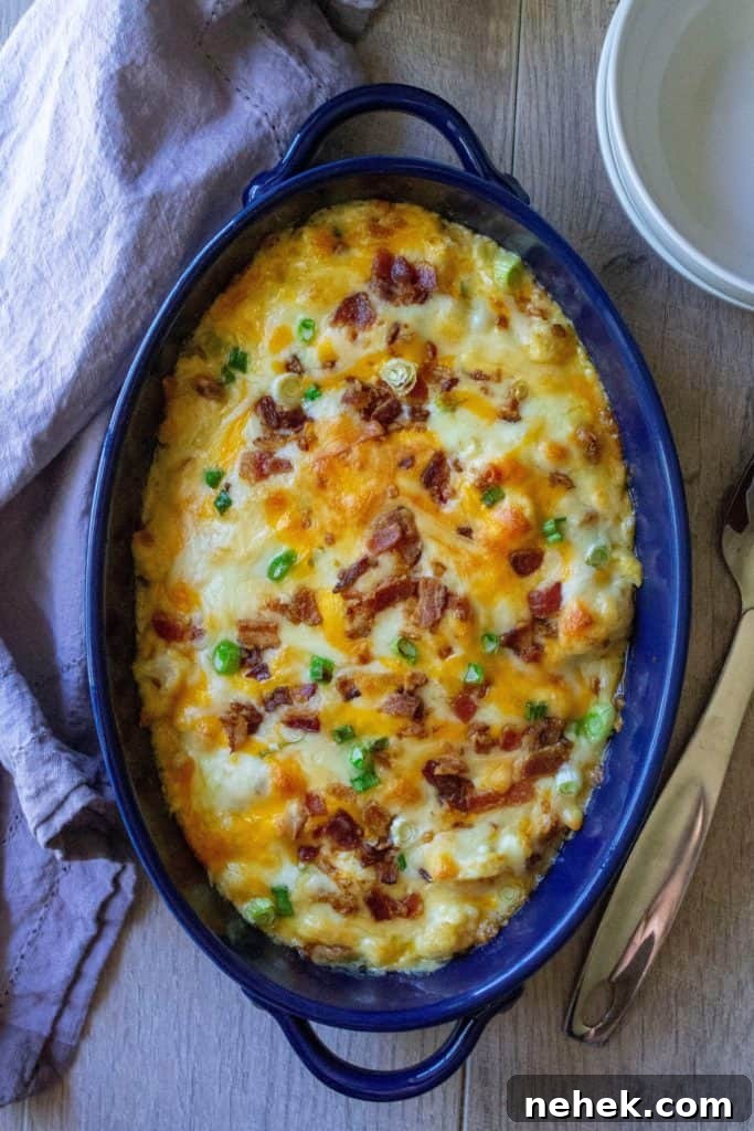 Loaded Cauliflower Casserole Recipe: Cheesy Bacon & Veggie Bake 3 Loaded Cauliflower Casserole