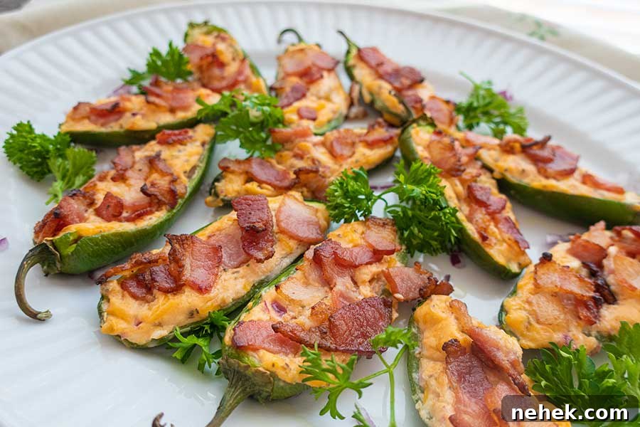 Jalapeno poppers on a platter