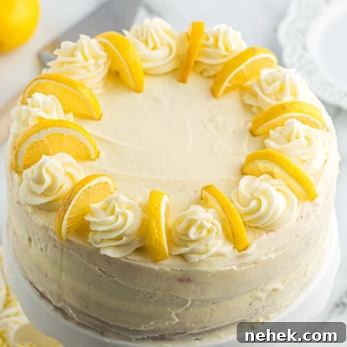 How Long Does Birthday Cake Stay Fresh? Shelf Life Guide 6 Lemon Cake with frosting and fresh lemon slices.