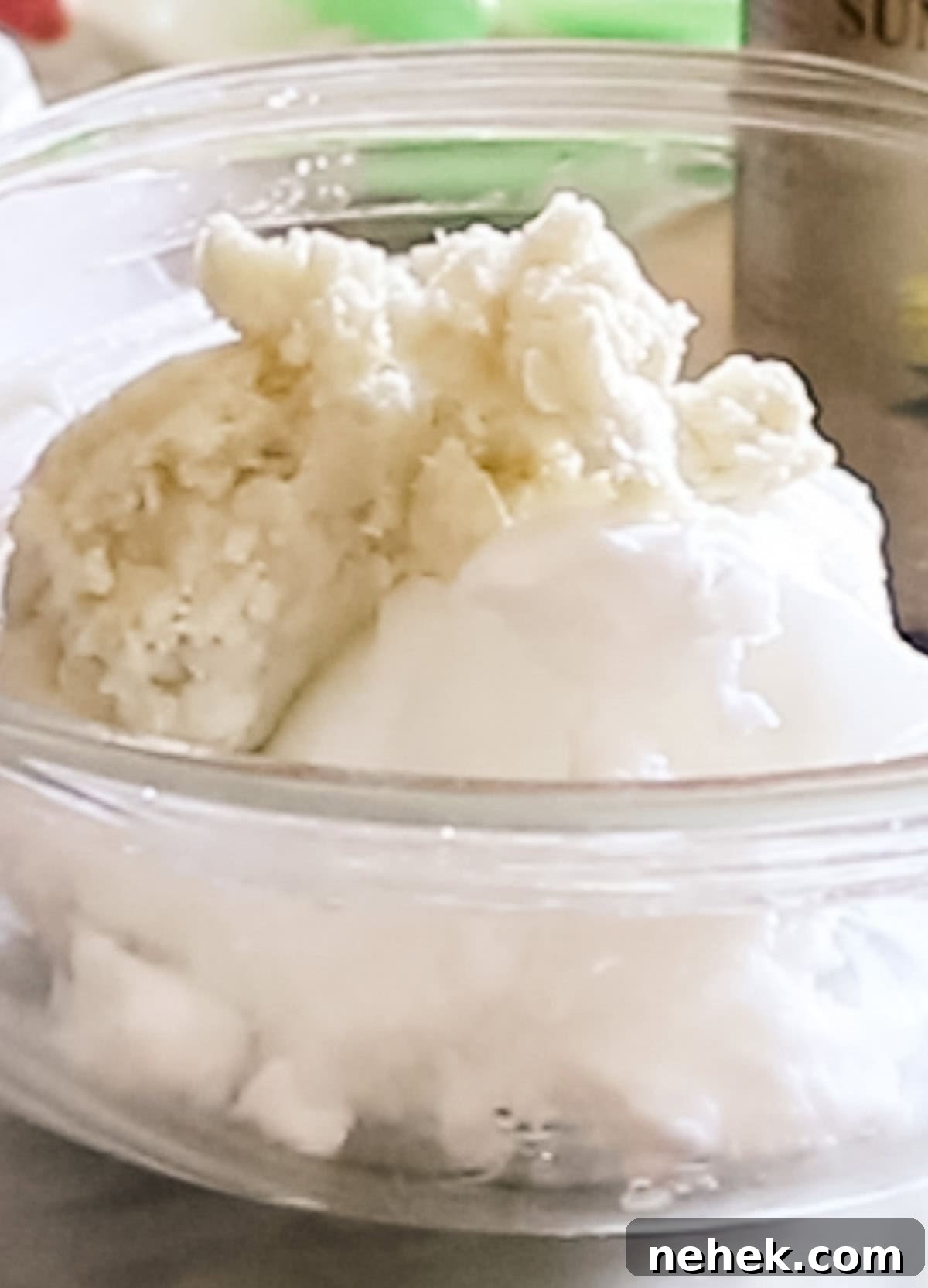 Homemade Turmeric Soap Recipe for Glowing Skin 8 Melting fats in a double boiler.