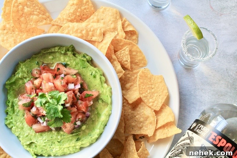 Zippy Guacamole with Fresh Pico de Gallo Topping 6 guacamole recipe with salsa