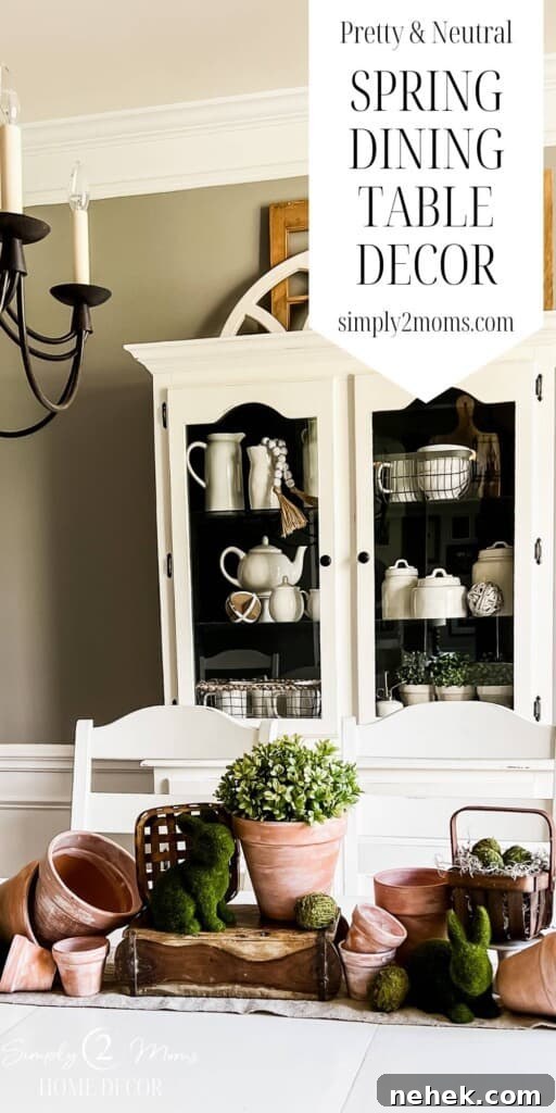 spring dining table decor