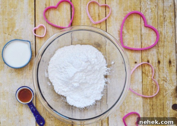 Decorating cookies