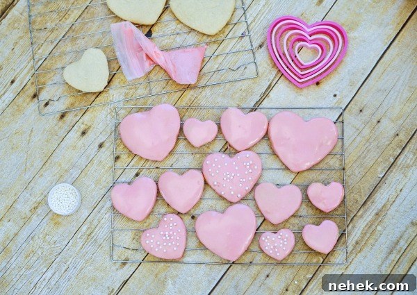 Finished cookies